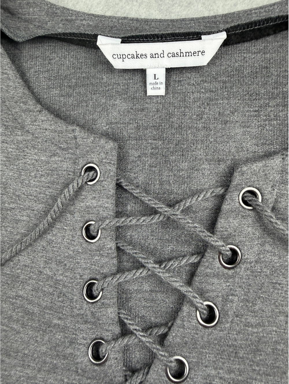 Grey long sleeve shift dress size L - Picture 3 of 6